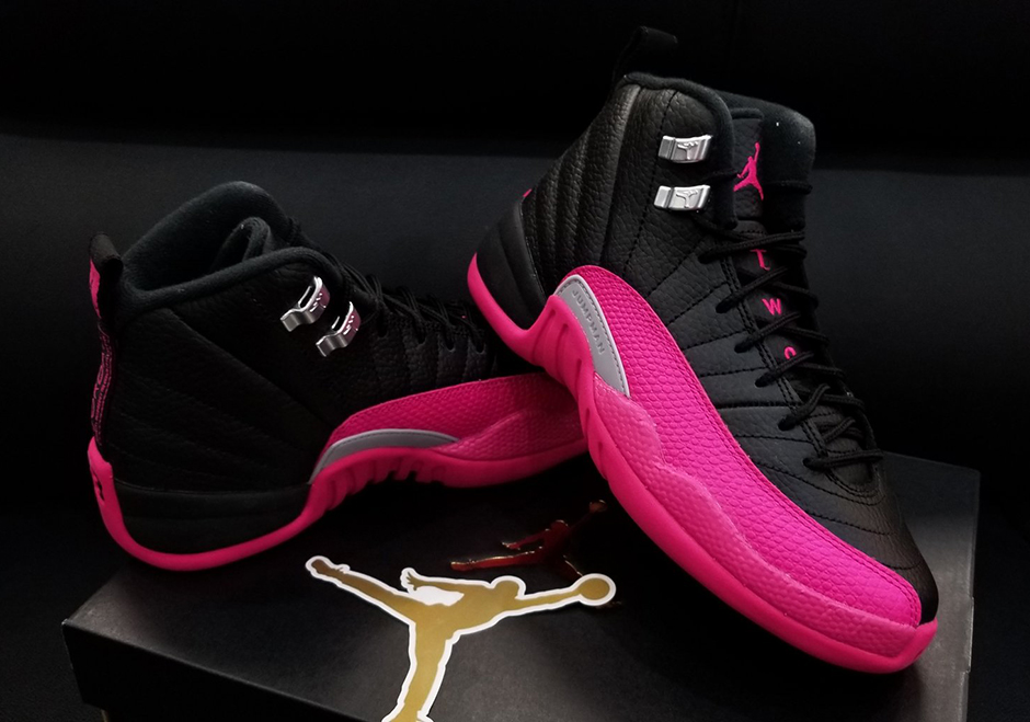 Jordan 12 Black Pink Release Date 6