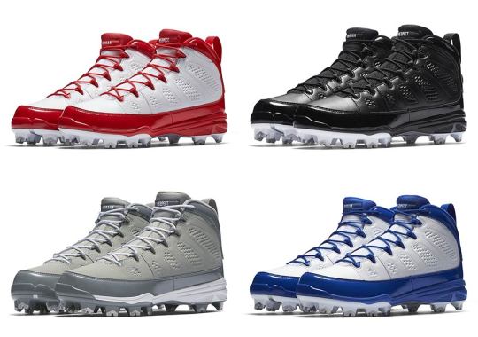 The Air Jordan 9 Retro Releasing As Baseball Cleats In Four Colorways