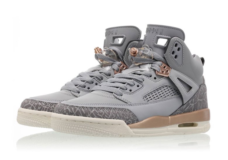The Jordan Spiz’ike Releases In Wolf Grey And Metallic Bronze For Girls