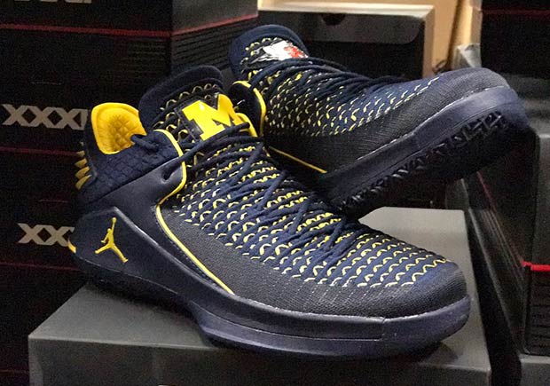 Michigan Basketball Air Jordan 32 Low Pe 2