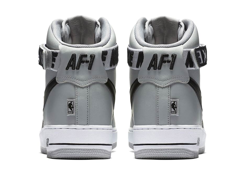 Nike Air Force 1 High Nba Grey 4