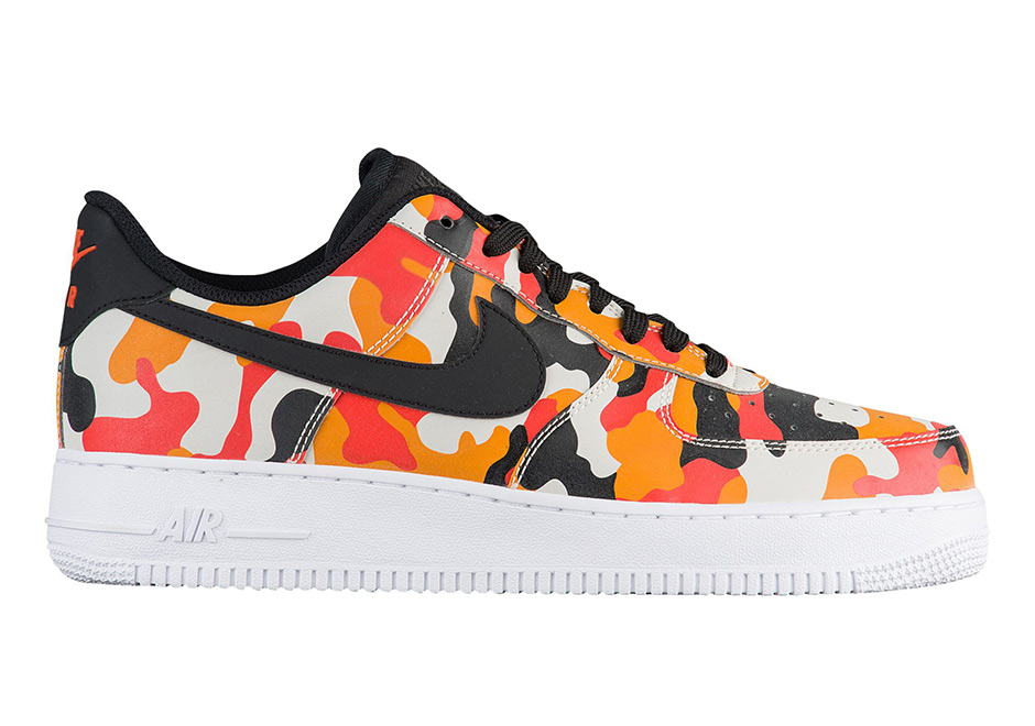 Nike Air Force 1 Low Camo Red Orange Yellow