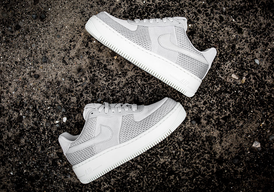 Metallic Mesh Hits The Nike Air Force 1 Upstep For Women