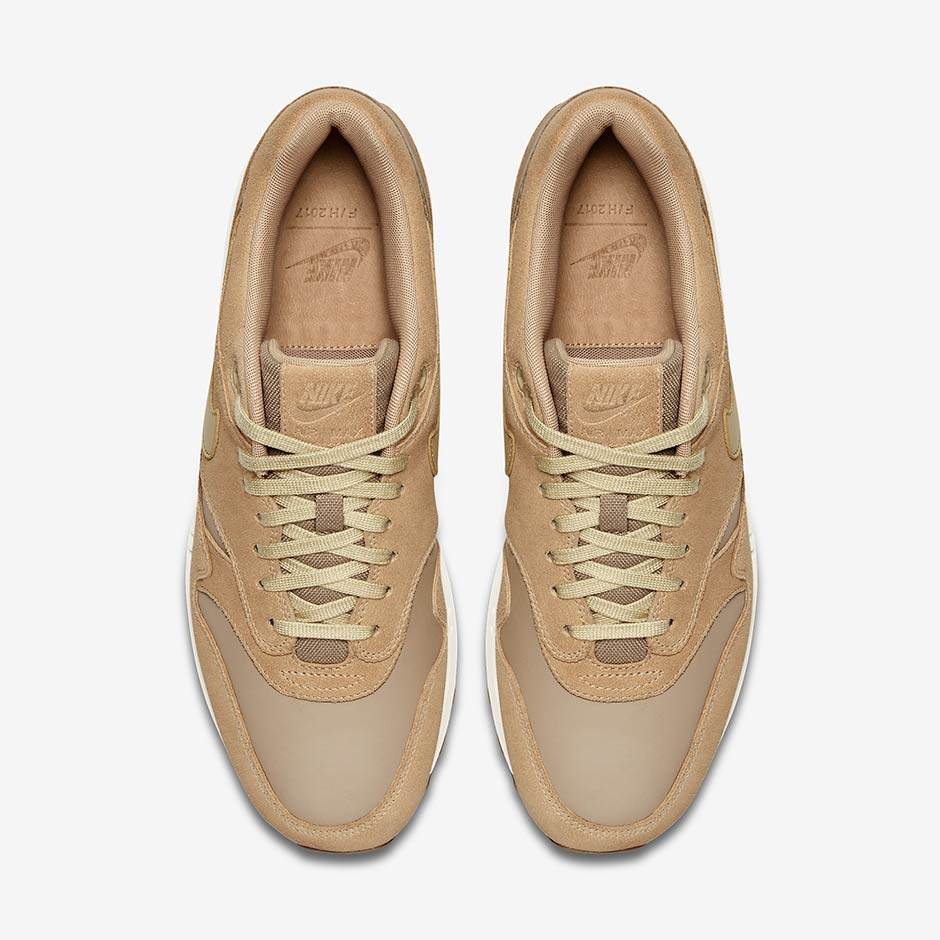 Nike Air Max 1 Premium Khaki Team Gold Mushroom Sail Ah9902 201 3