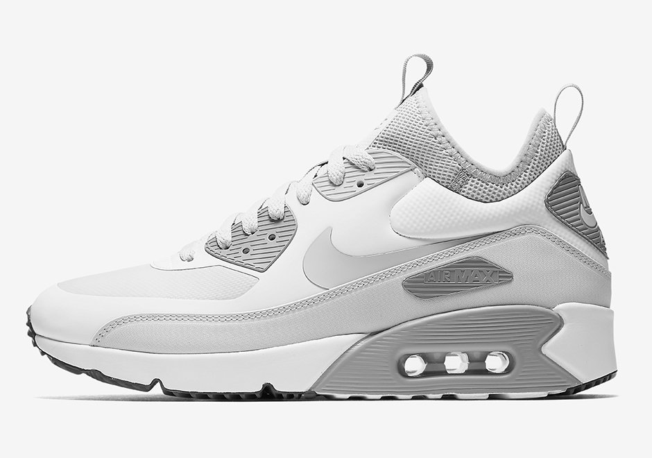 Nike Air Max 90 Ultra Mid Winter White Pure Platinum 924458 100 2