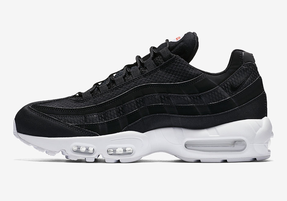 Nike Air Max 95 Premium Se Black White Team Orange 924478 001 2