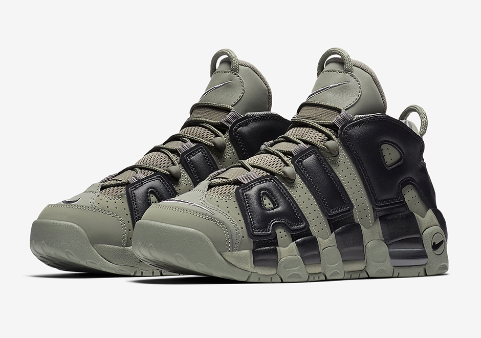 Nike Air More Uptempo Gs Dark Stucco Black 415082 007 2