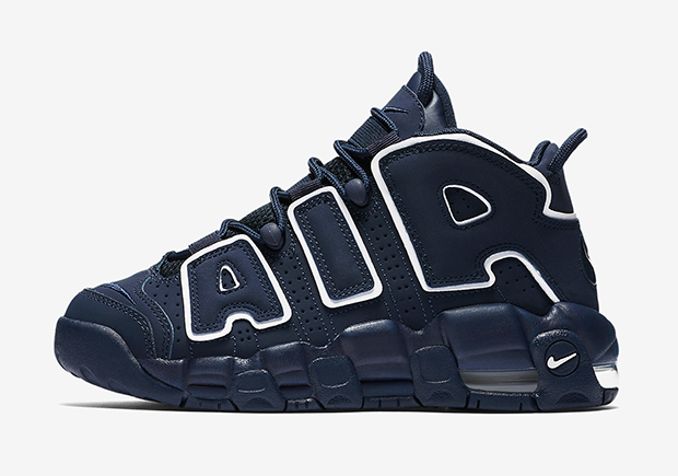 Nike Air More Uptempo Kids Navy White 415082 401 2