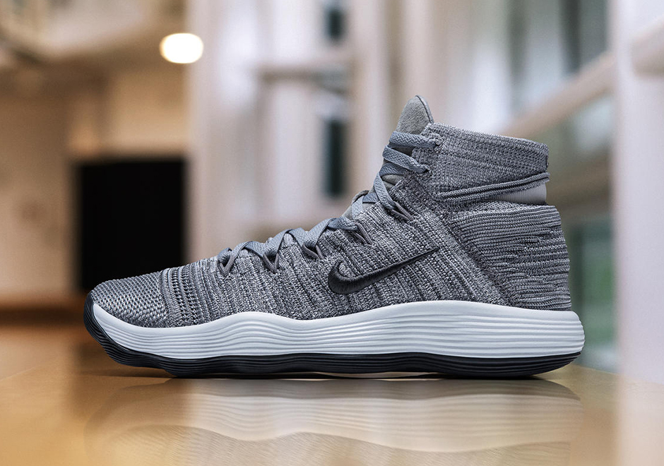 Nike REACT Hyperdunk 2017 Flyknit Releasing In Cool Grey