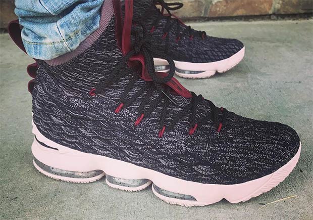 Nike LeBron 15 With Cavs Wine Detailing Appears