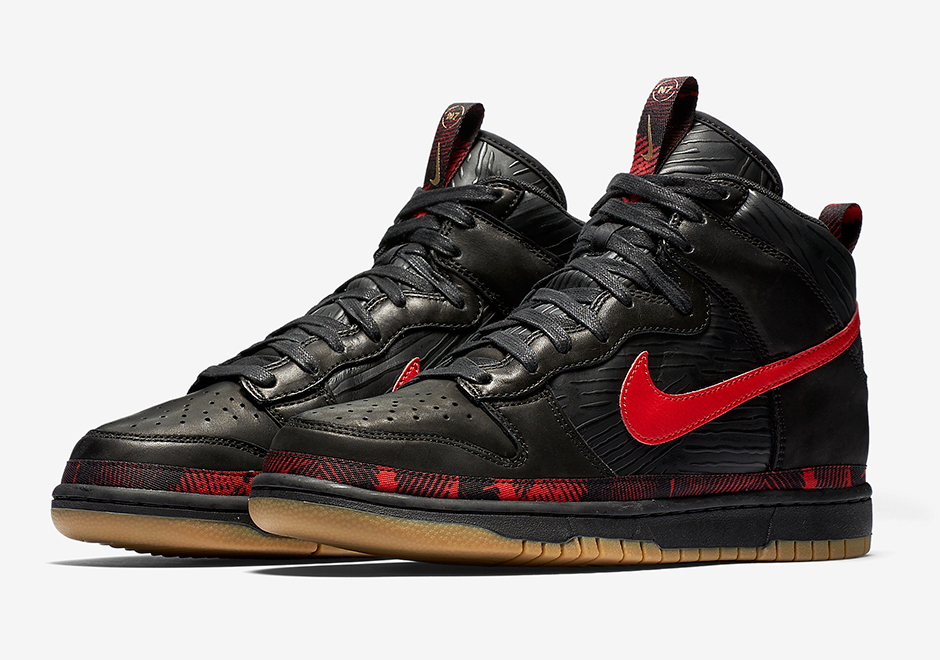 Nike N7 Dunk High Black Red Fall 2017 2