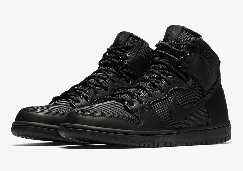 Nike Sb Dunk High Triple Black 923110 001 01