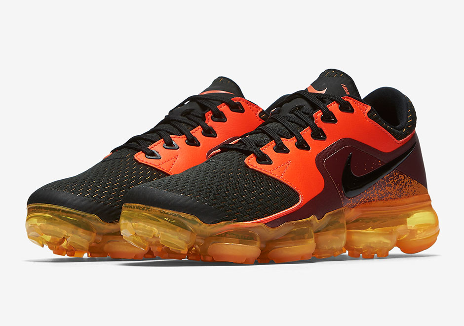 Nike Vapormax Cs Gs Black Red Orange 3