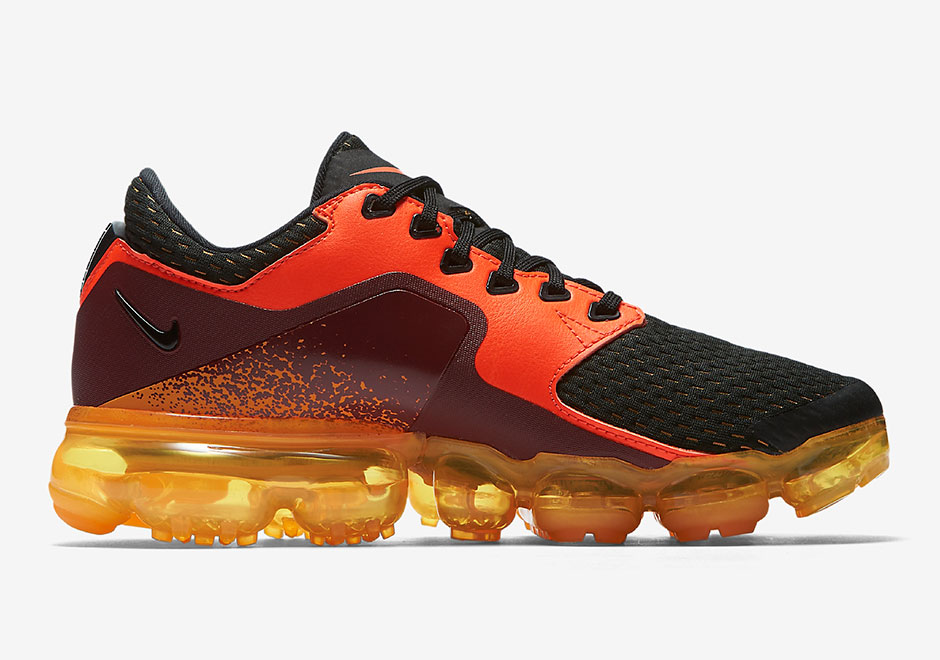 Nike Vapormax Cs Gs Black Red Orange 5