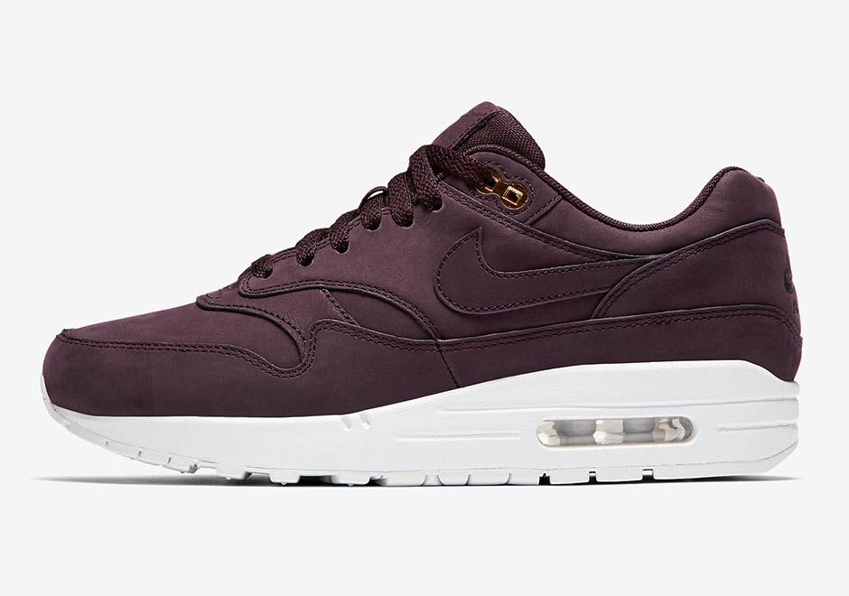 Nike Wmns Air Max 1 Premium Port Wine White 454746 602 1