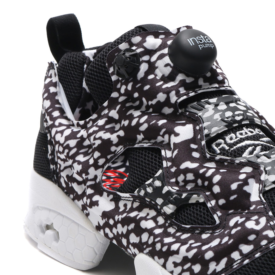 Reebok Instapump Fury Black White Primal Red Print 08