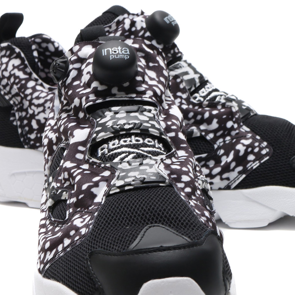 Reebok Instapump Fury Black White Primal Red Print 09