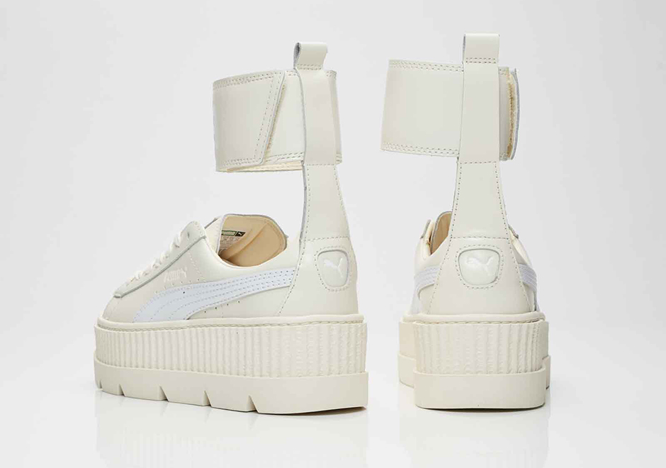 Rihanna Puma Fenty Ankle Strap Platform Sneaker Cream 2