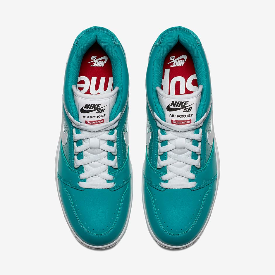 Supreme Nike Sb Air Force 2 Low Teal 2