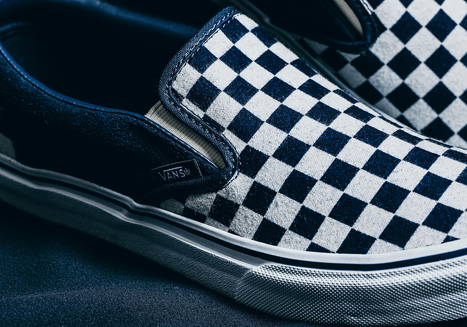 Vans Japan Indigo Checker Slip On 3