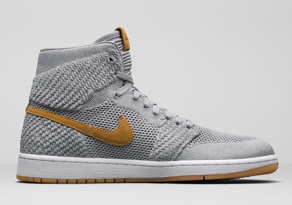 Air Jordan 1 Flyknit Golden Harvest 919704 025 8 1