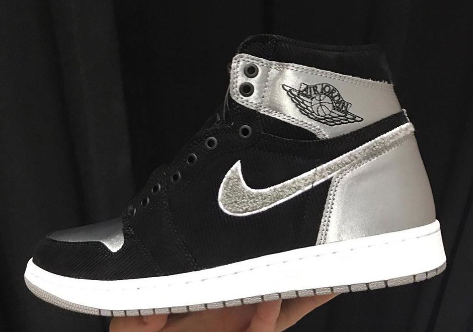 Air Jordan 1 Shadow Satin Corduroy Chenille