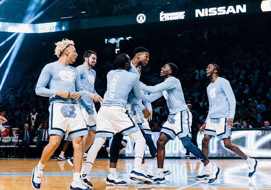 UNC Tar Heels Debut Air Jordan 11 "Win Like '82" At Late Night With Roy Scrimmage Game