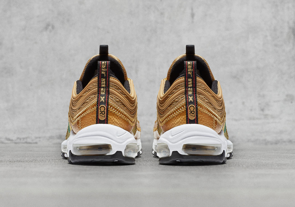 Cristiano Ronaldo Nike Air Max 97 Gold Patchwork Aq0655 700 2