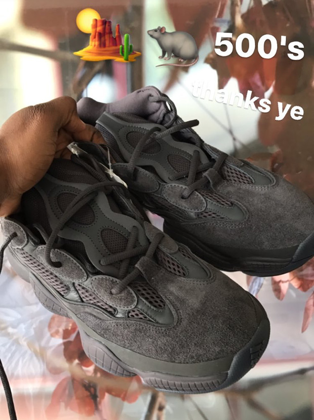 Grey Yeezy 500