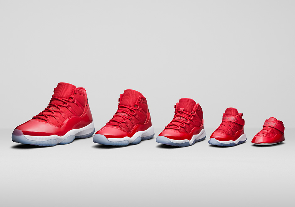 Jordan 11 Retro Win Like 96 Family Sizes