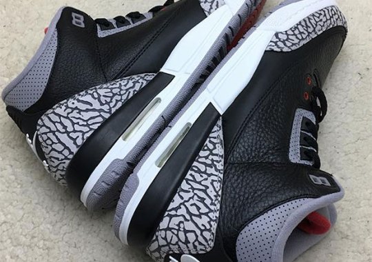 A Closer Look At The Air Jordan 3 “Black/Cement” With Nike Air