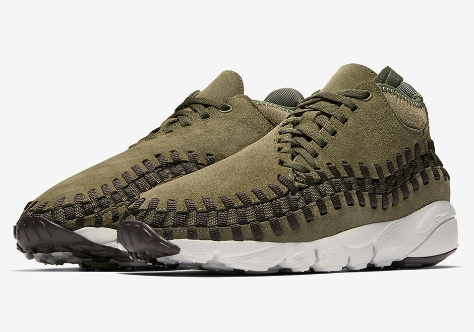 Nike Air Footscape Woven Cargo Khaki Hyper Violet Suede 1