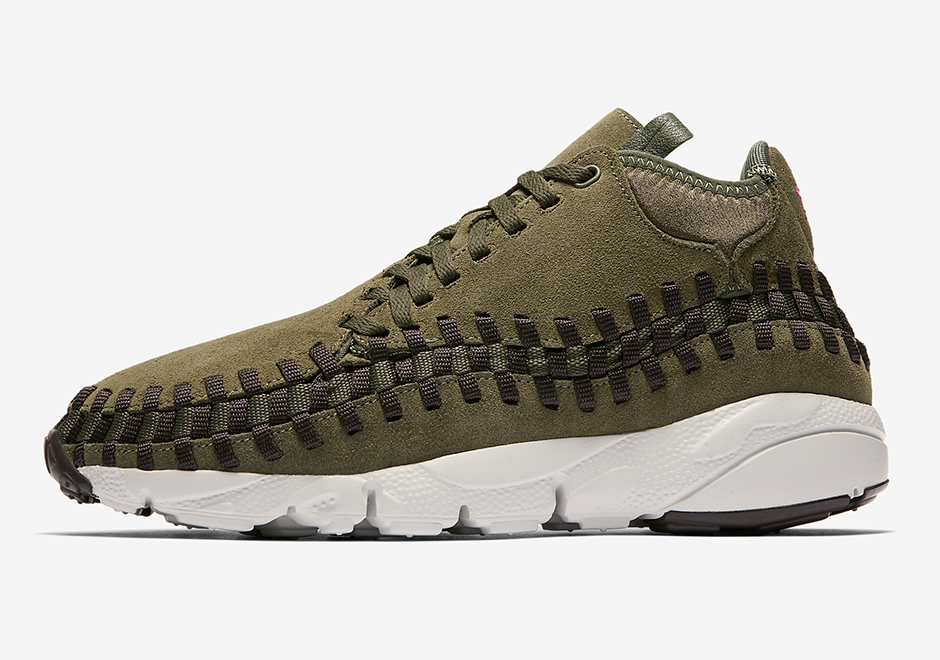 Nike Air Footscape Woven Cargo Khaki Hyper Violet Suede 2