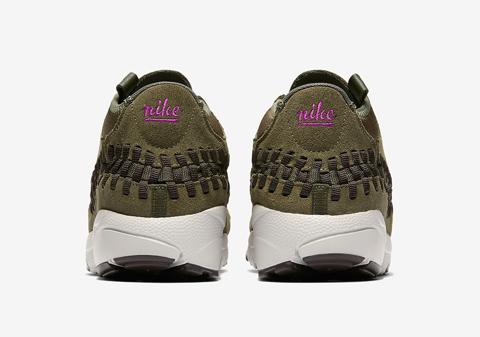 Nike Air Footscape Woven Cargo Khaki Hyper Violet Suede 4