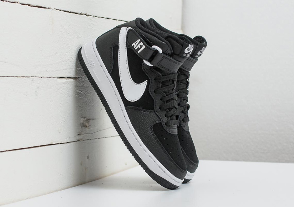 Nike Air Force 1 Mid Black White 314195 038 3