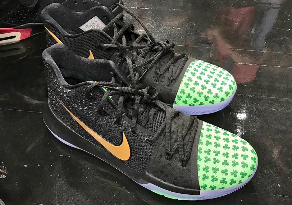 Kyrie Irving Is Ready For Tip-Off Of New NBA Season With Nike Kyrie 3 "Celtics" PE