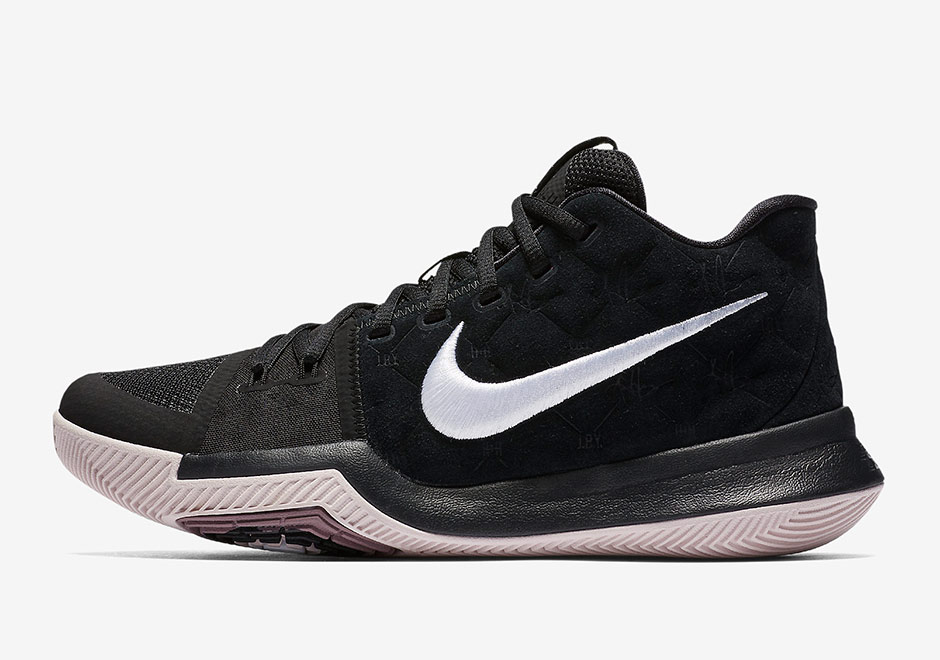 Nike Kyrie 3 Suede Black White Silt Red 1