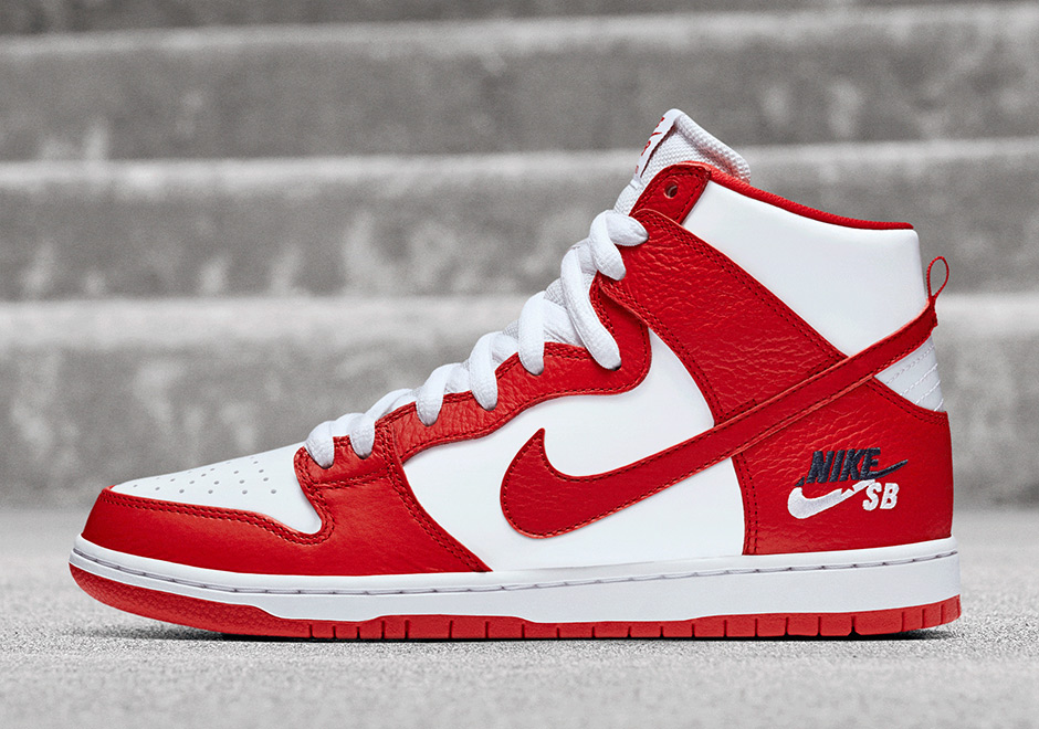 Nike Sb Dunk High Dream Team Red