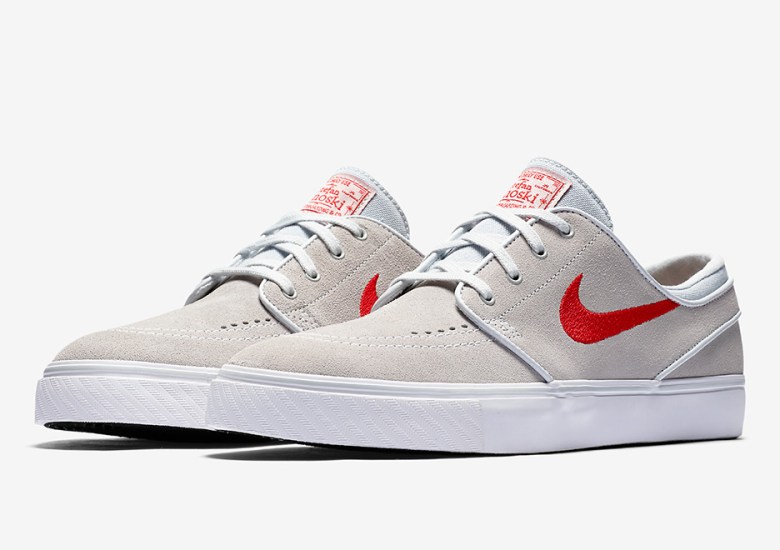 Stefan Janoski’s Nike Skate Shoe Drops In Clean Beige And Red