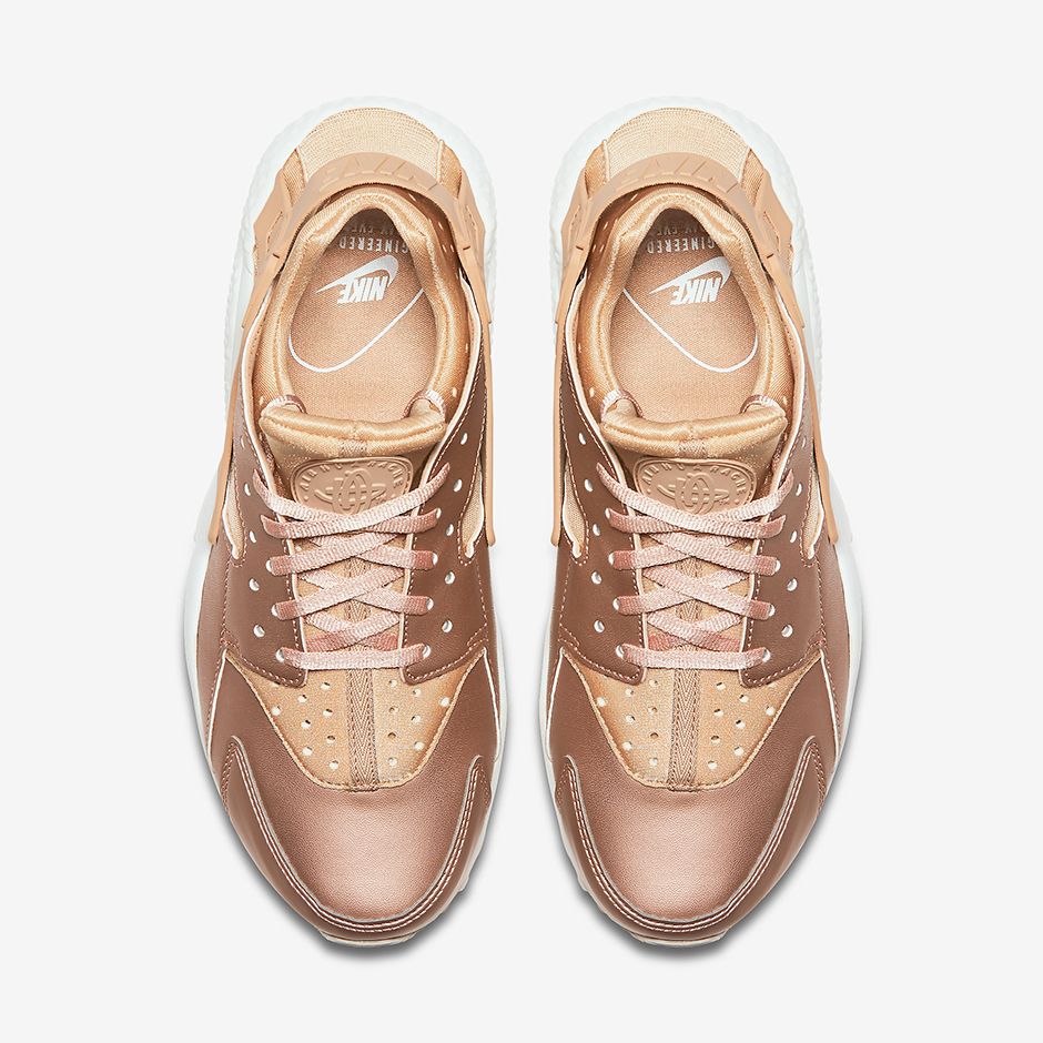 Nike Wmns Air Huarache Premium Txt Elm Metallic Bronze Aa0523 200 3