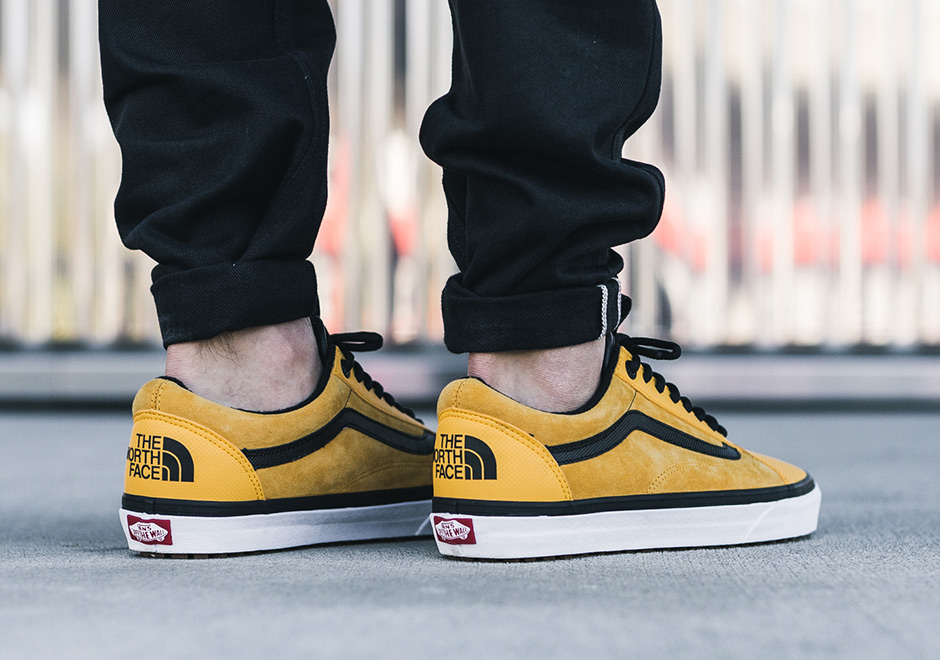 North Face Vans Old Skool Yellow Black 1