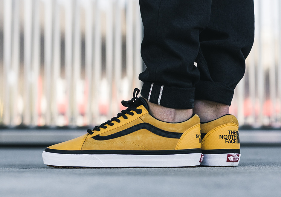 North Face Vans Old Skool Yellow Black 2