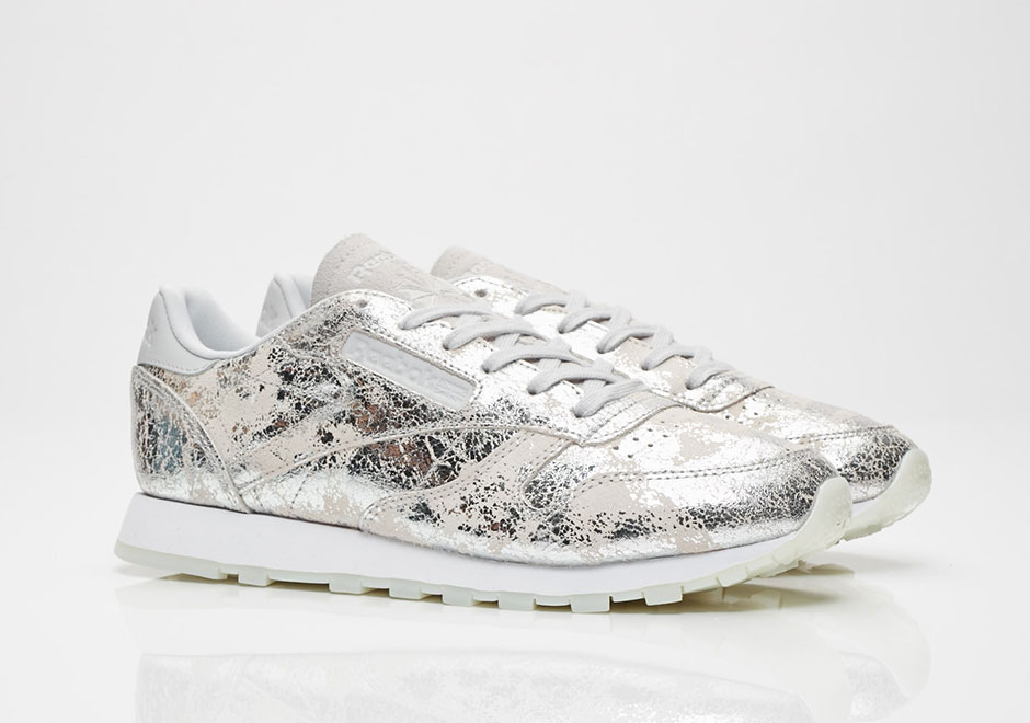 Reebok Classic Leather Silver Metallic Bs6785 1