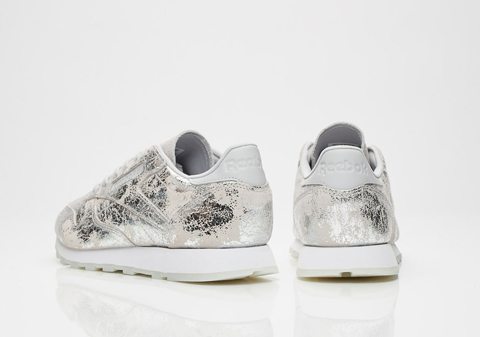 Reebok Classic Leather Silver Metallic Bs6785 2