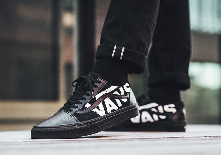 Vans Superimposed Lettering Black Old Skool 2