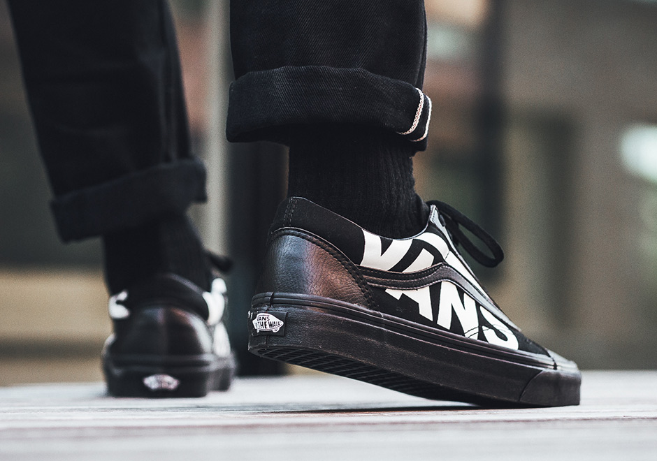 Vans Superimposed Lettering Black Old Skool 3