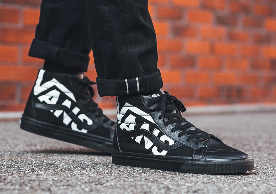 Vans Superimposed Lettering Black Sk8 Hi 2