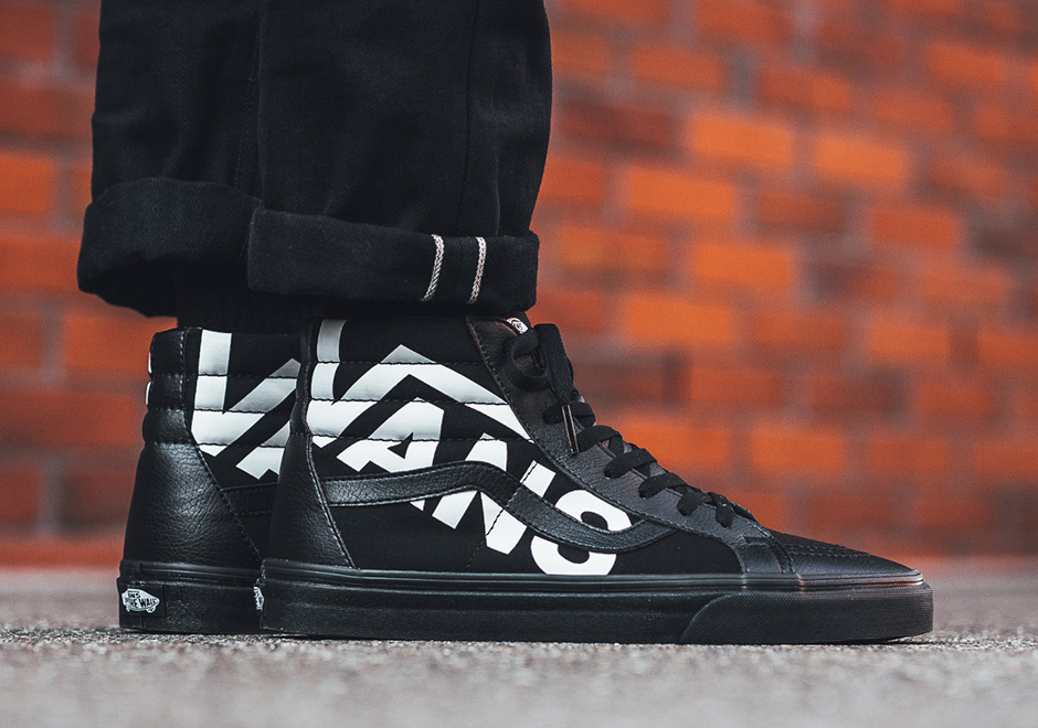 Vans Superimposed Lettering Black Sk8 Hi 3