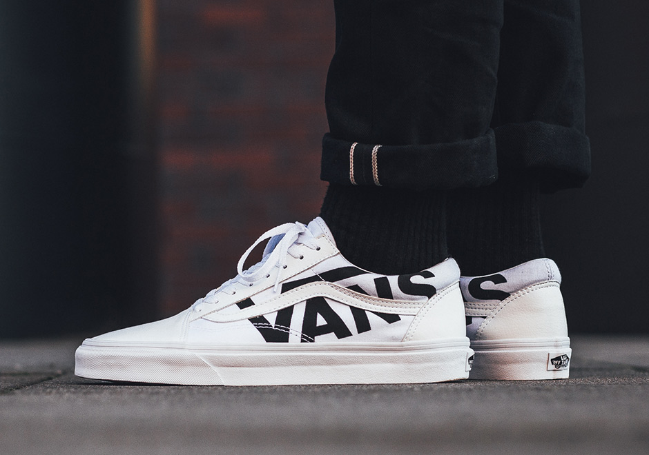 Vans Superimposed Lettering White Old Skool 2