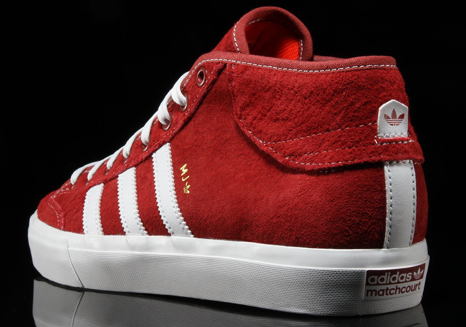 Adidas Matchcourt Mid Marc Johnson Red 4